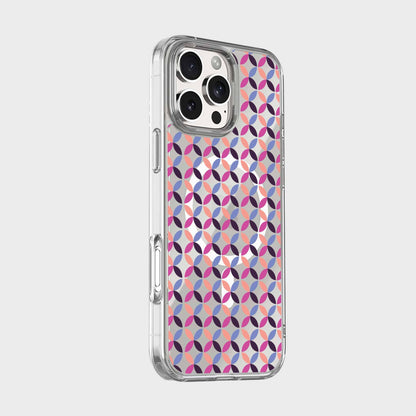 iPhone 16 Pro Clear Case - Pink Celestial Petal Design