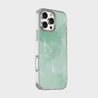 iPhone 16 Pro Case With MagSafe - Green Flower