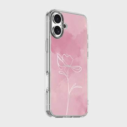 iPhone 16 Case With MagSafe - Pink Flower