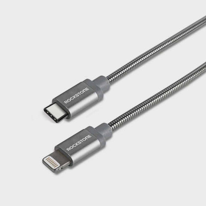 Pet Proof Metal Braided Lightning to Type-C Cable - 2 Meter