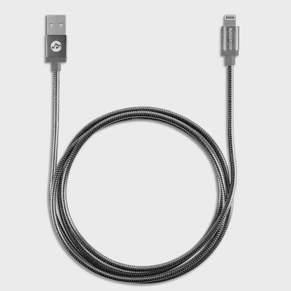 Pet Proof Metal Braided Lightning Cable - 2 Meter