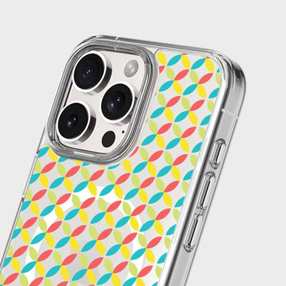 iPhone 16 Pro Max Clear Case - Yellow Celestial Petal Design