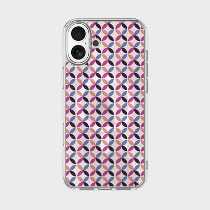 iPhone 16 Clear Case - Pink Celestial Petal Design