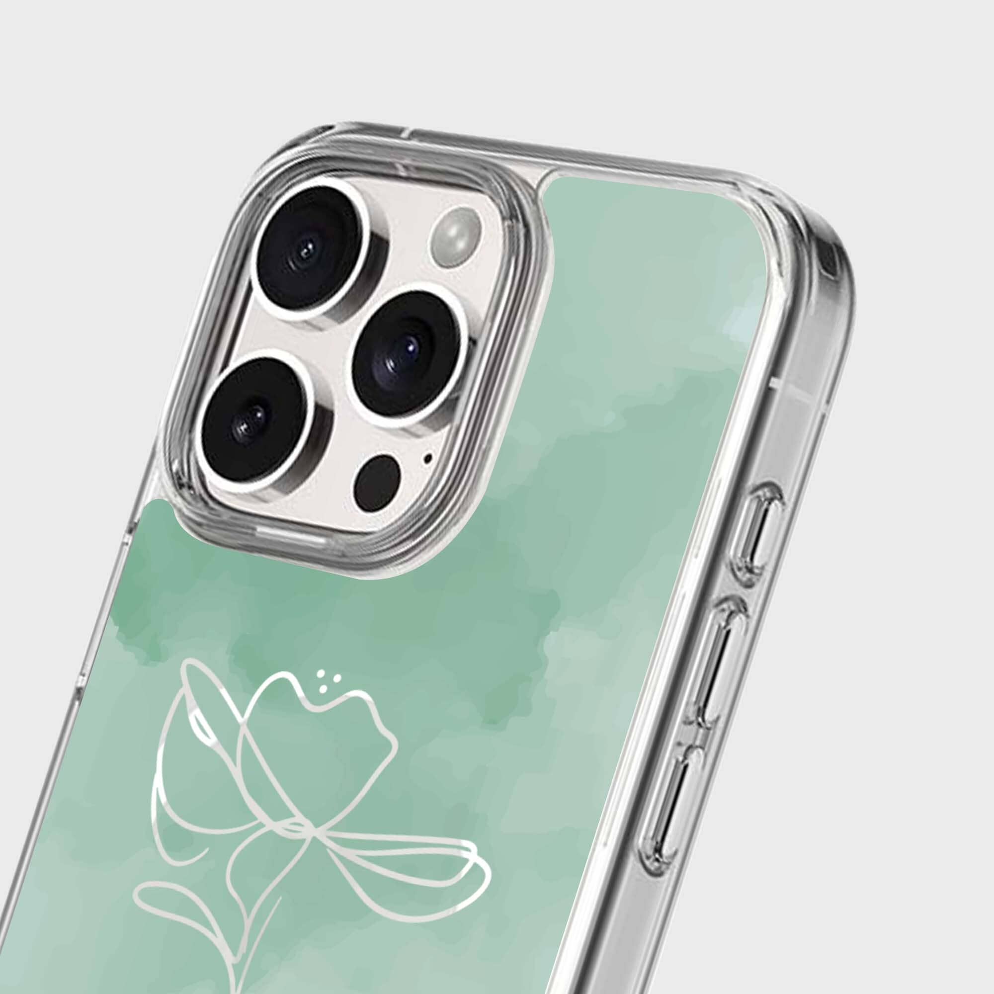 iPhone 16 Pro Case With MagSafe - Green Flower