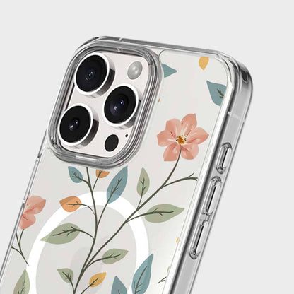 MagSafe iPhone 16 Pro Max Easter Floral Clear Case