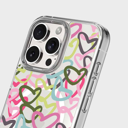 iPhone 16 Pro Clear Case - Graffiti Design