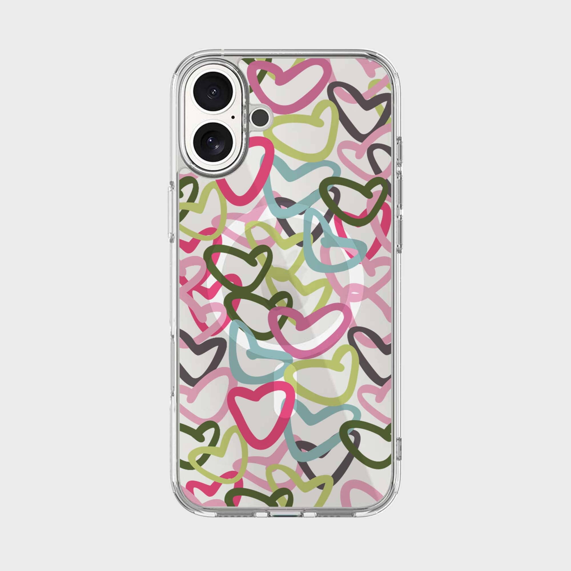 iPhone 16 Clear Case - Graffiti Design