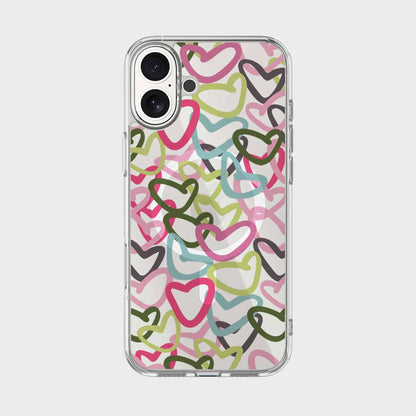 iPhone 16 Clear Case - Graffiti Design