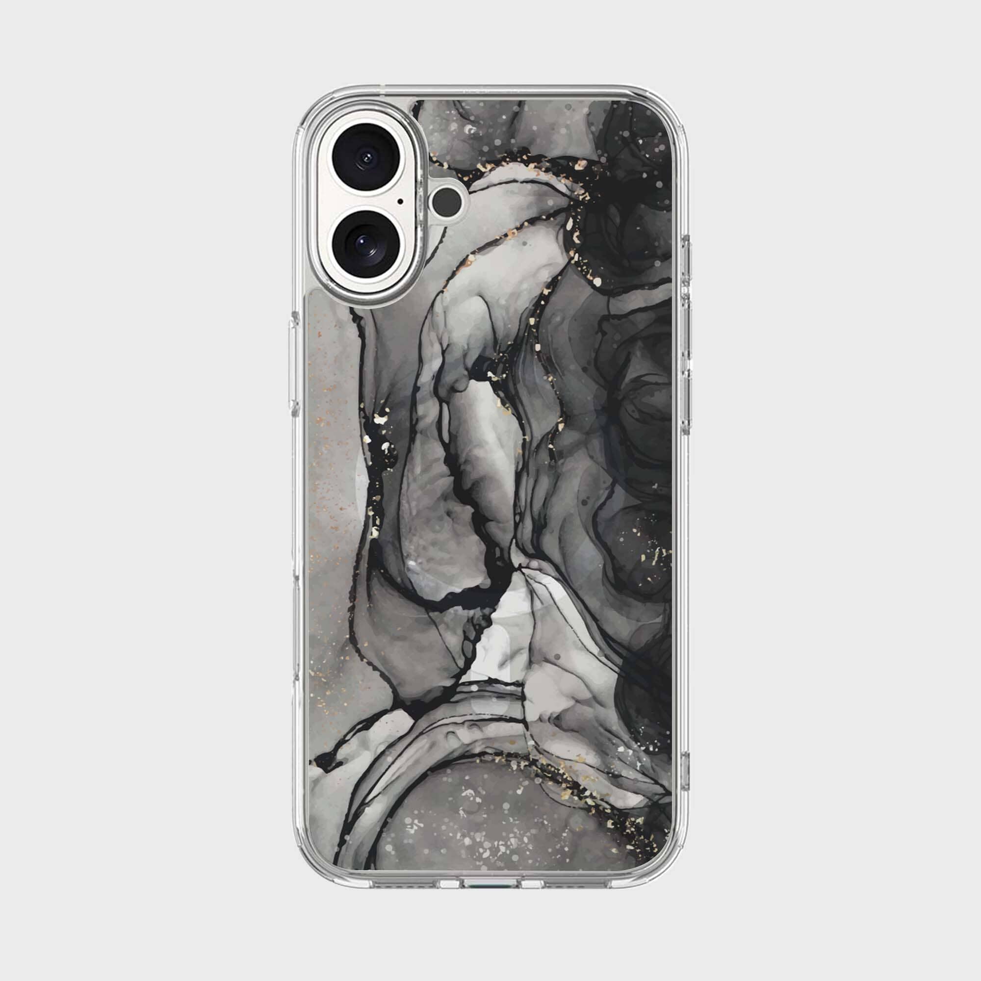 iPhone 16 Case With MagSafe - Black Marble