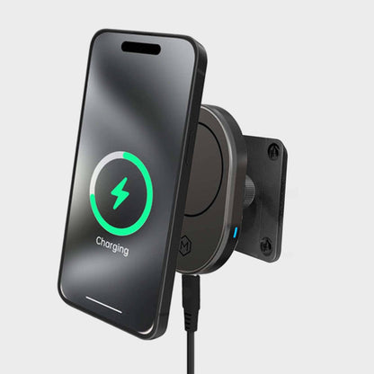 MagSafe Wireless Car Charger Mount with Drill Base AMPS Mounting Plate