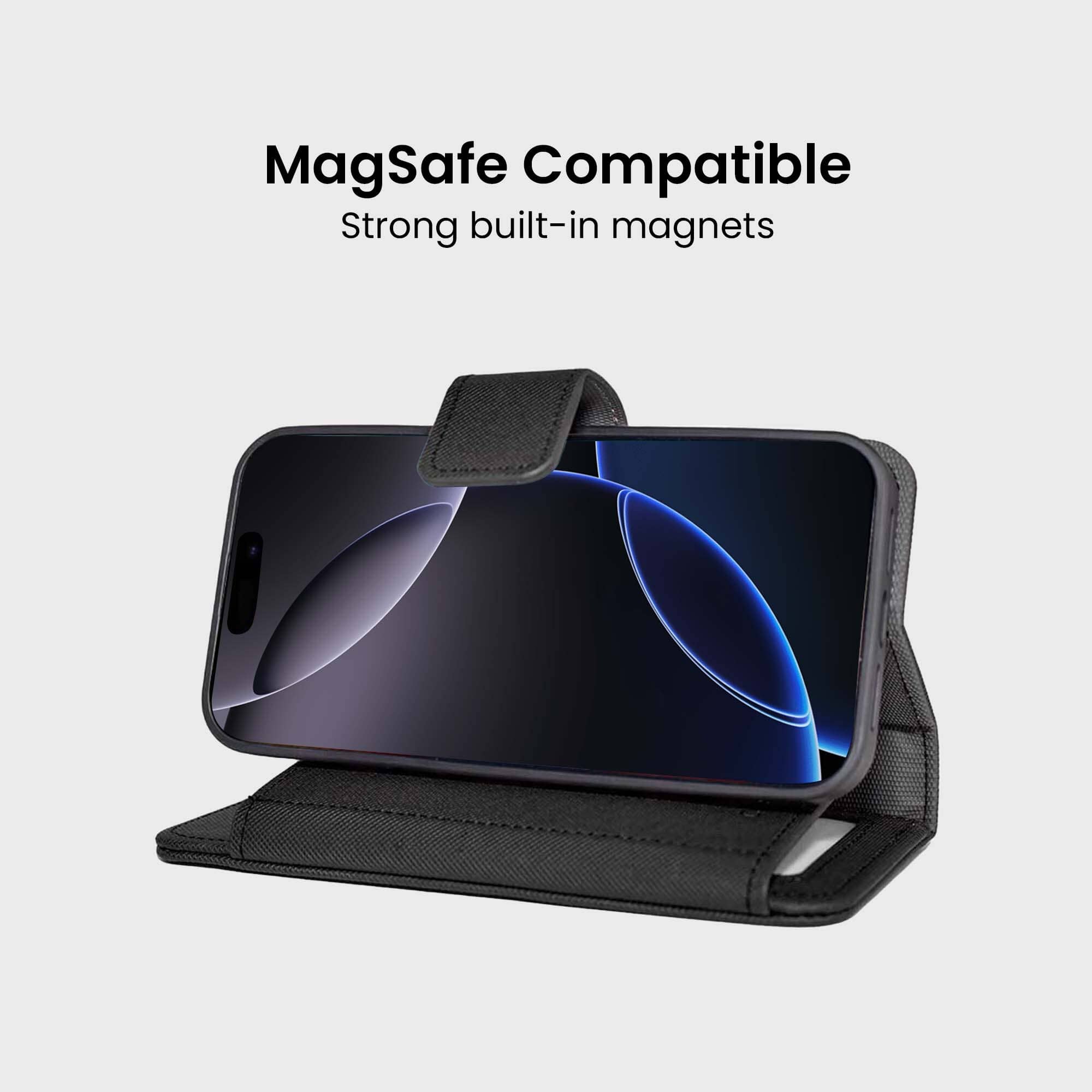 iPhone 16 Pro Max Leather Wallet Case With MagSafe - Sunset Blvd