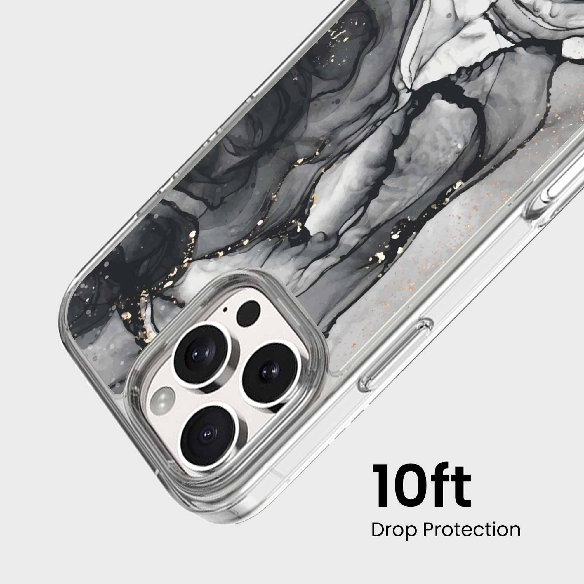 iPhone 16 Pro Case With MagSafe - Black Marble