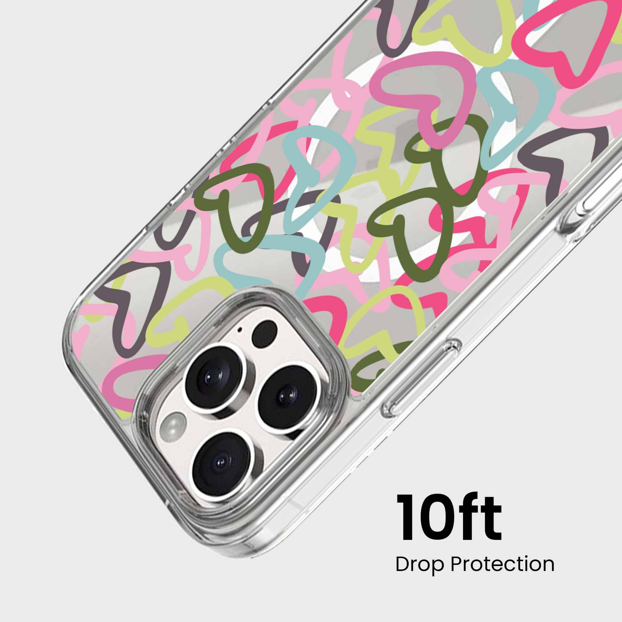 iPhone 16 Pro Max Clear Case - Graffiti Design