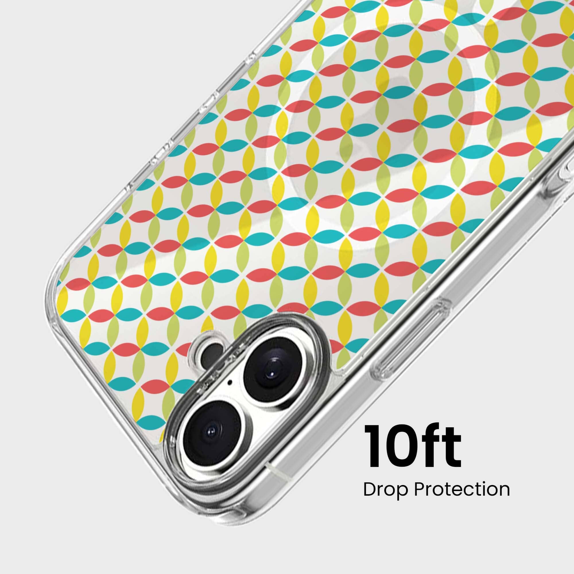 iPhone 16 Clear Case - Yellow Celestial Petal Design