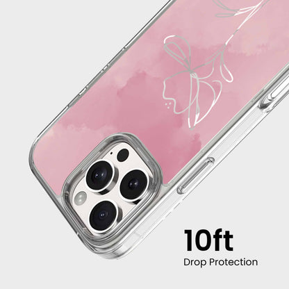 iPhone 16 Pro Max Case With MagSafe - Pink Flower