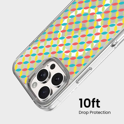 iPhone 16 Pro Max Clear Case - Yellow Celestial Petal Design