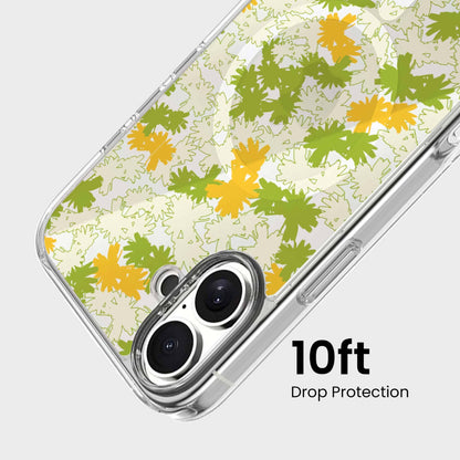 iPhone 16 Clear Case - Yellow Dandelion Design