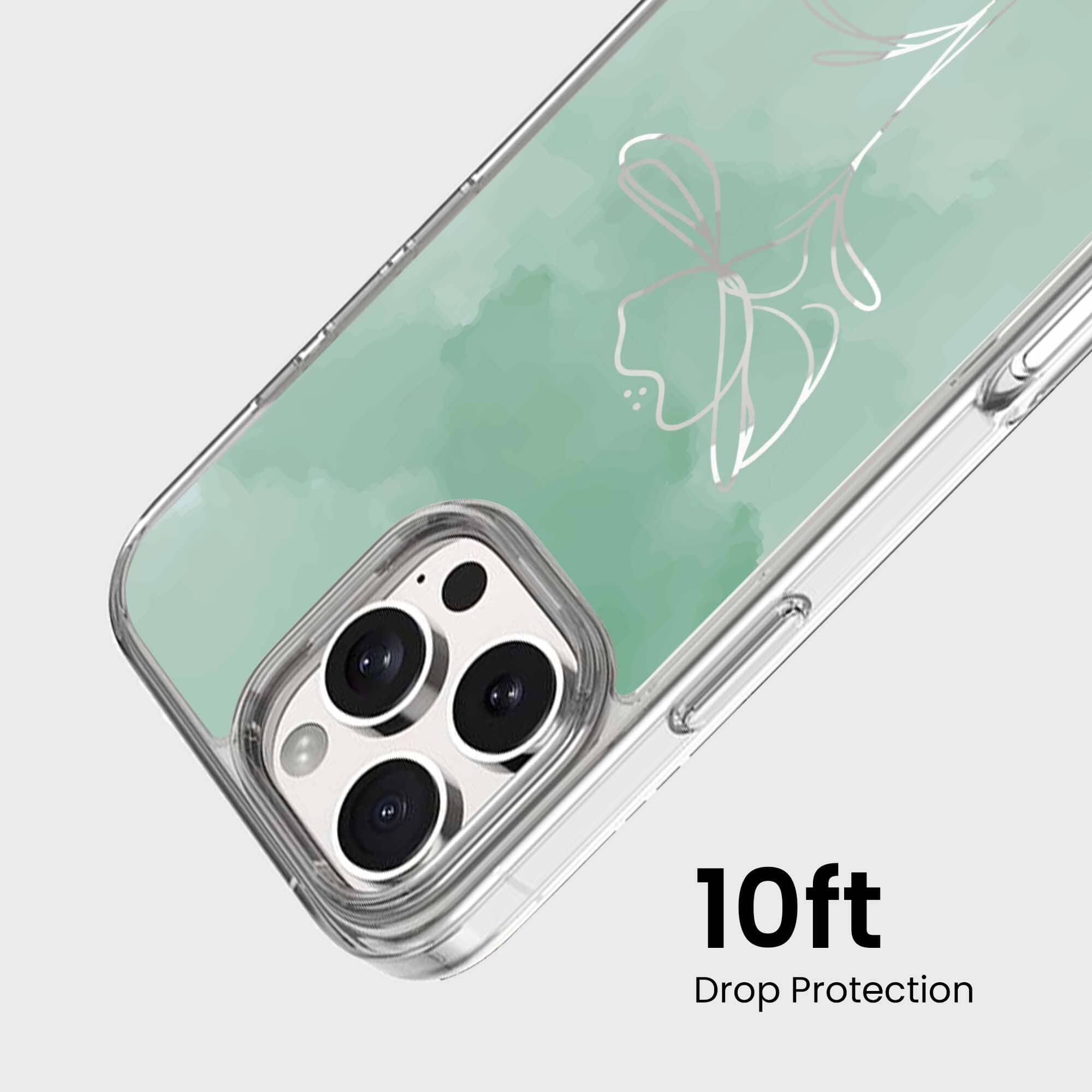 iPhone 16 Pro Case With MagSafe - Green Flower