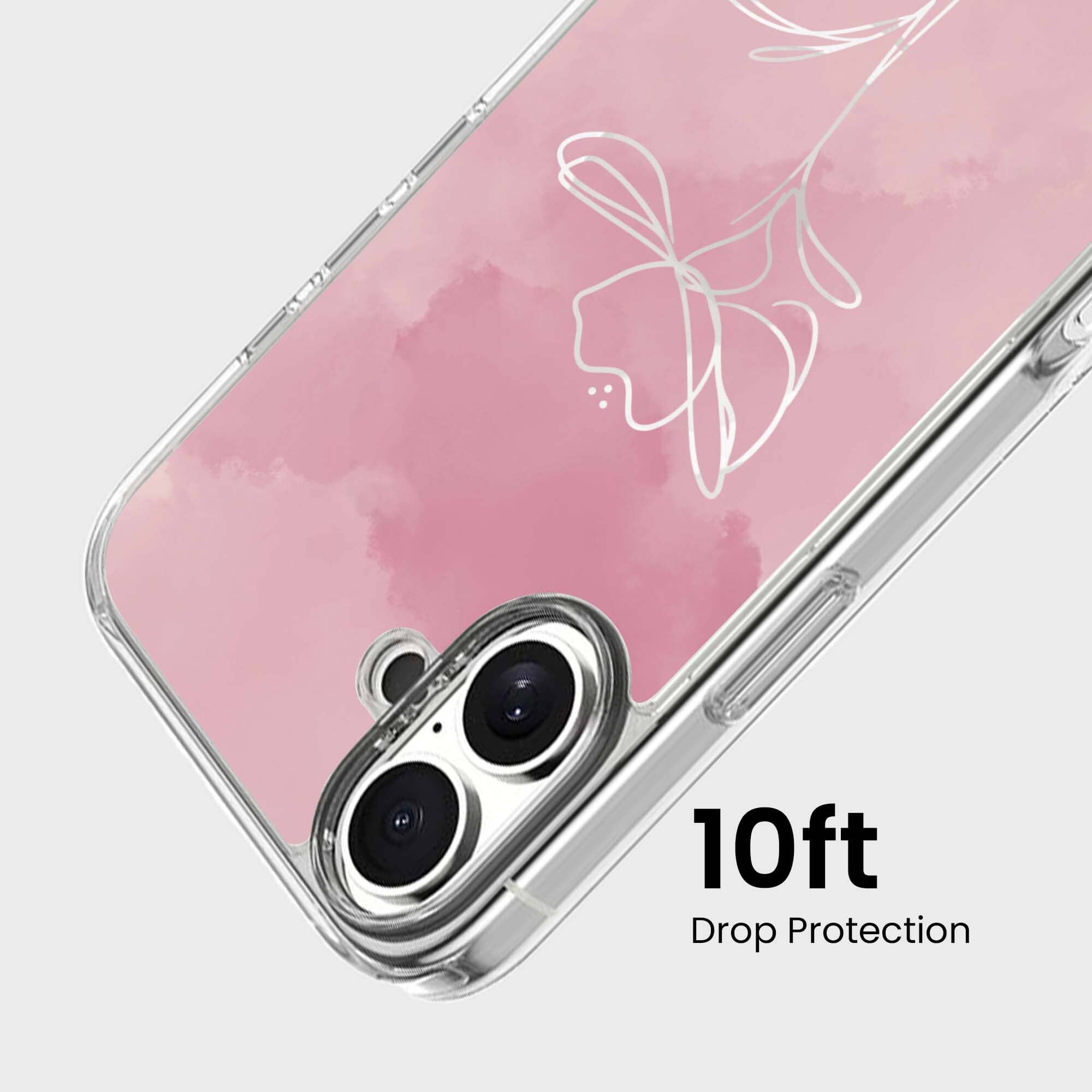 iPhone 16 Case With MagSafe - Pink Flower