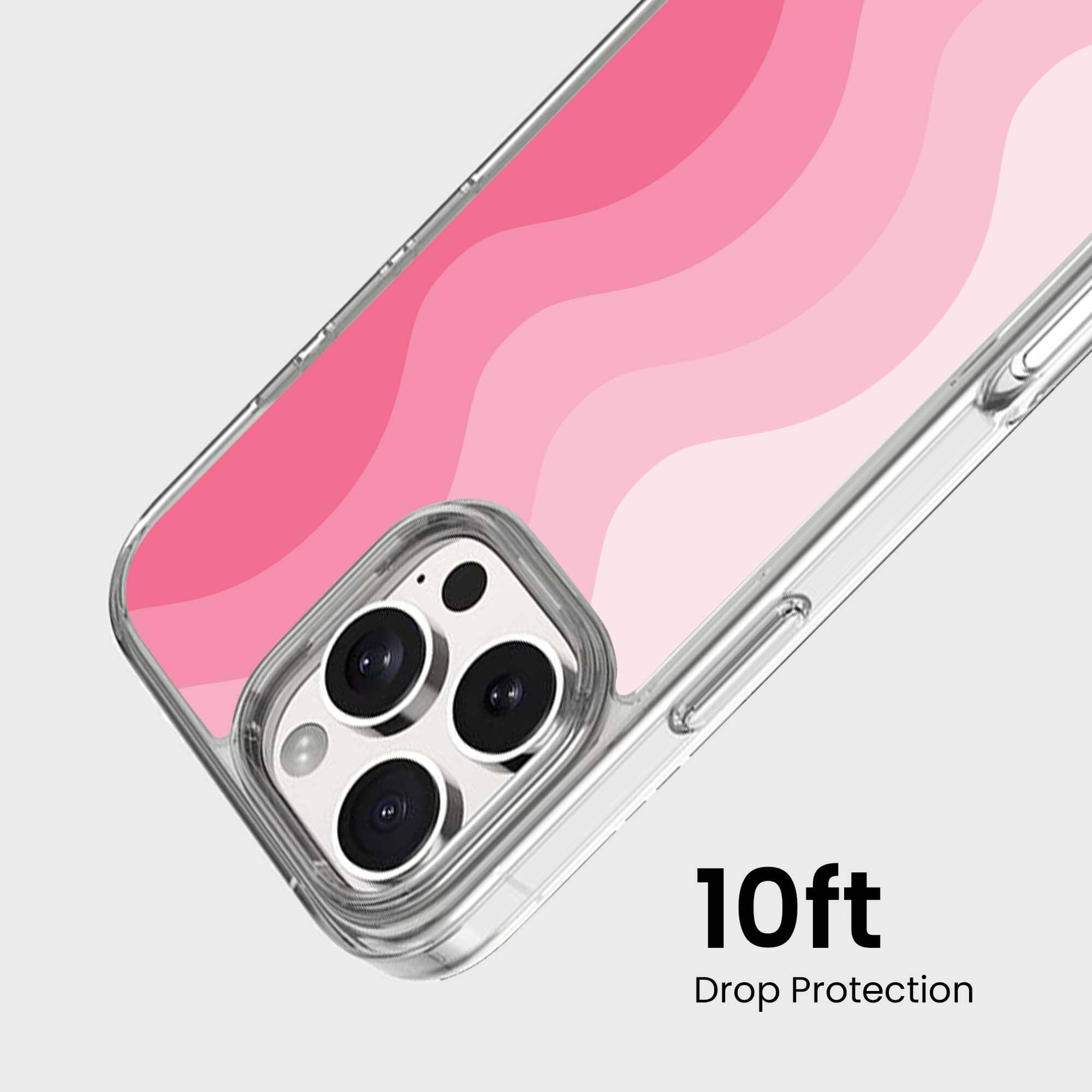 MagSafe iPhone 16 Pro Max Pink Wave Case