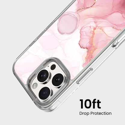 iPhone 16 Pro Max Case With MagSafe - Pink Marble