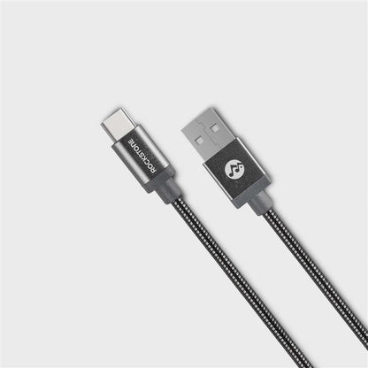 Pet Proof Metal Braided Type C to USB 2.0 Cable - 2 Meter