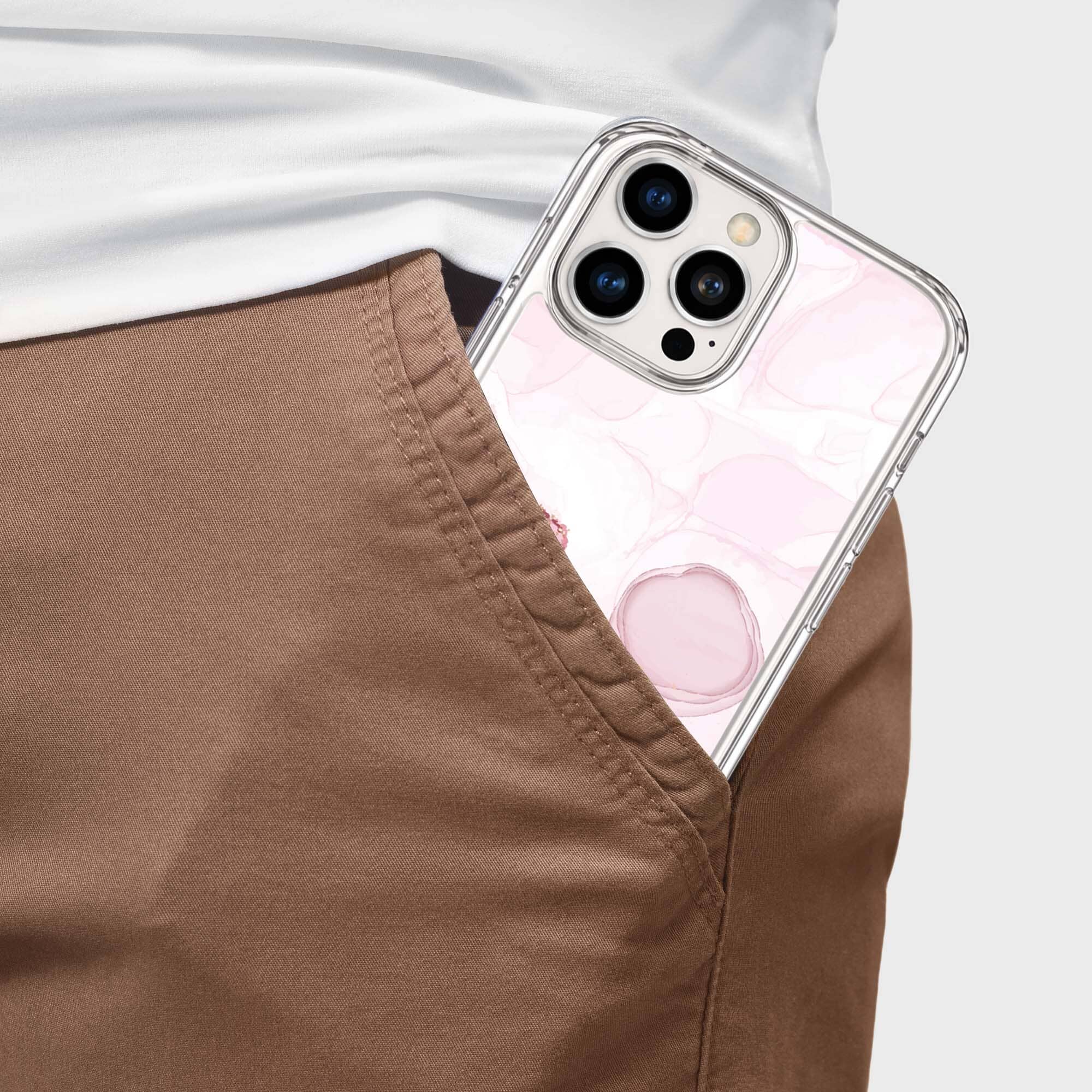 iPhone 16 Pro Case With MagSafe - Pink Marble