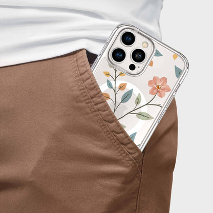 MagSafe iPhone 16 Pro Max Easter Floral Clear Case