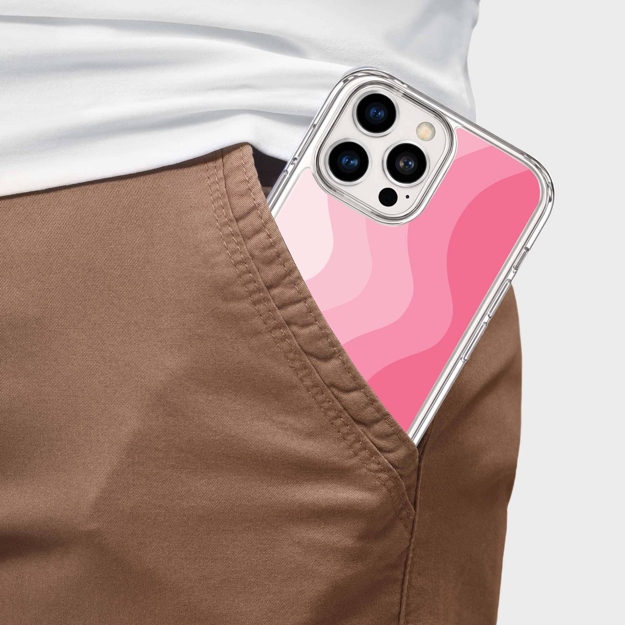 MagSafe iPhone 16 Pro Max Pink Wave Case