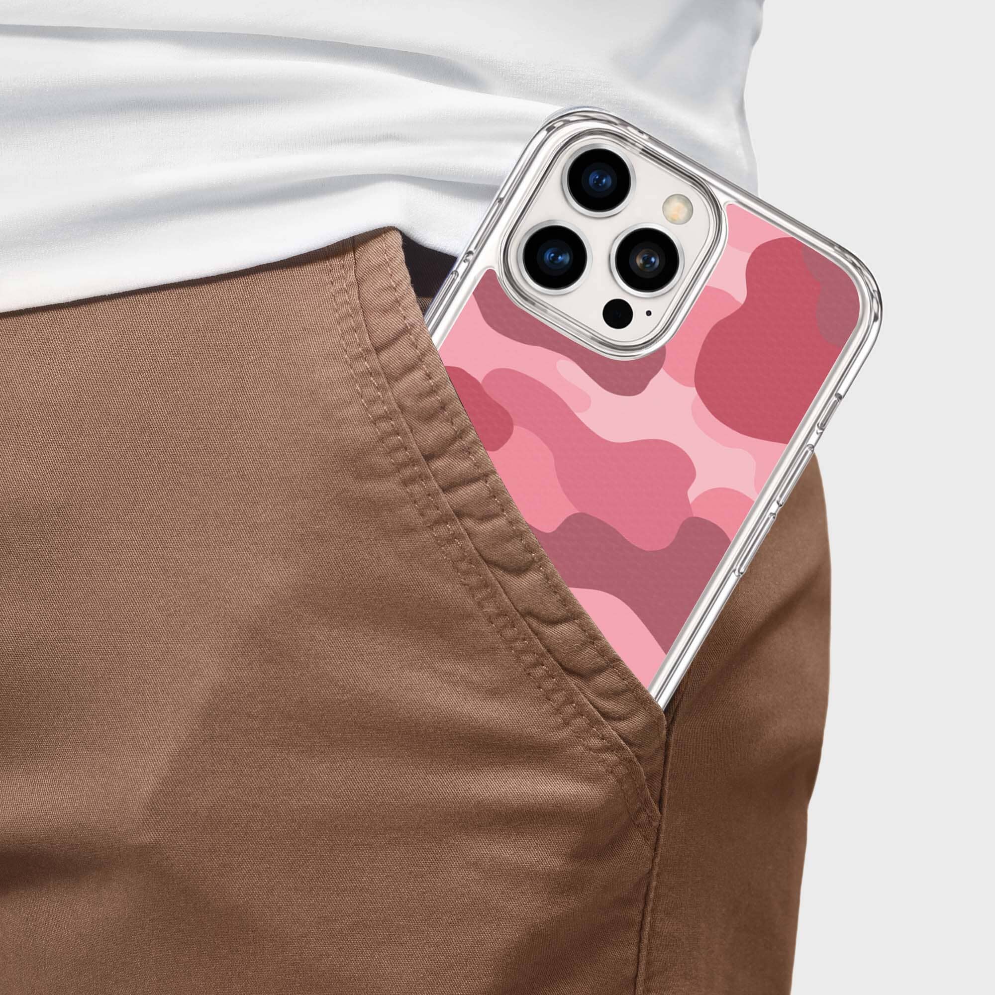 MagSafe iPhone 16 Pro Pink Camo Case