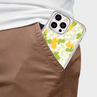 iPhone 16 Pro Clear Case - Yellow Dandelion Design