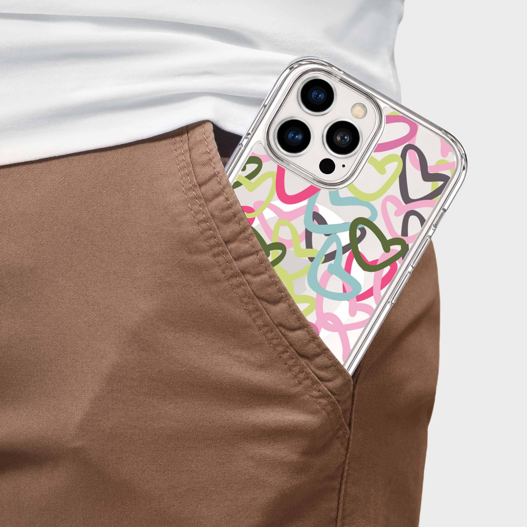 iPhone 16 Pro Max Clear Case - Graffiti Design