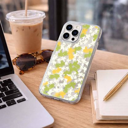 iPhone 16 Pro Clear Case - Yellow Dandelion Design
