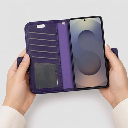 Samsung Galaxy S26 Leather Wallet Case With MagSafe | RFID Blocking + 5 Card Slots