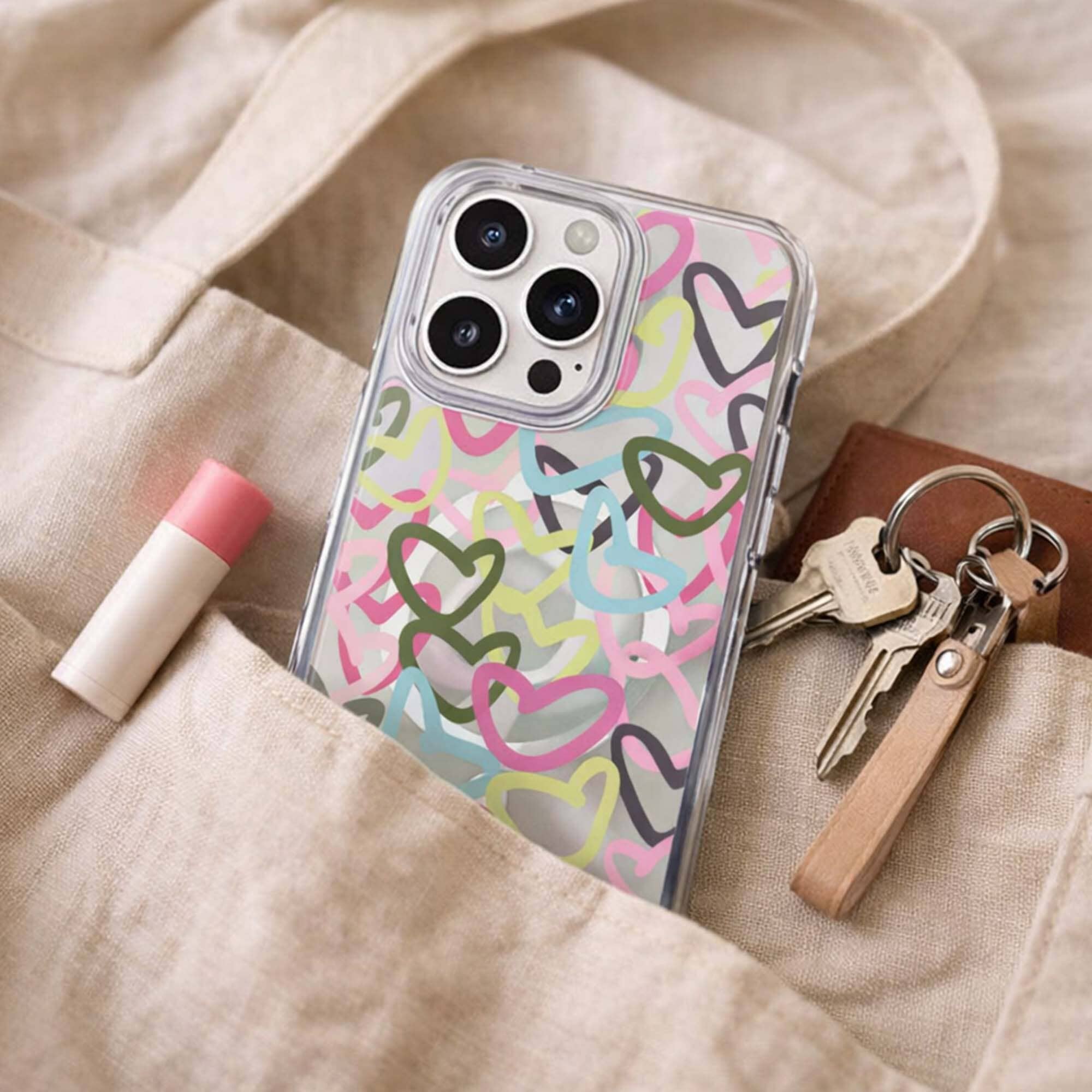 iPhone 16 Pro Max Clear Case - Graffiti Design