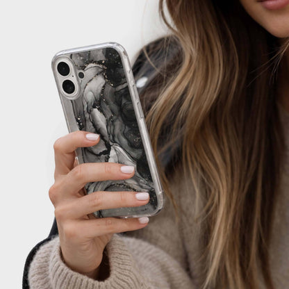 iPhone 16 Case With MagSafe - Black Marble