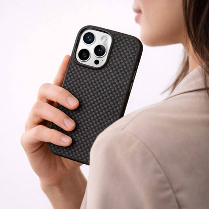 iPhone 16 Pro Max Aramid Fiber Weave Pattern Case