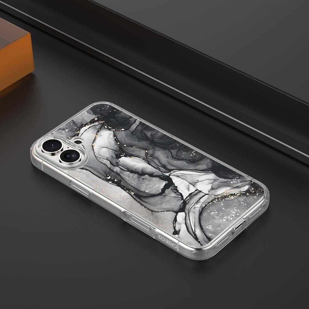 iPhone 16 Case With MagSafe - Black Marble