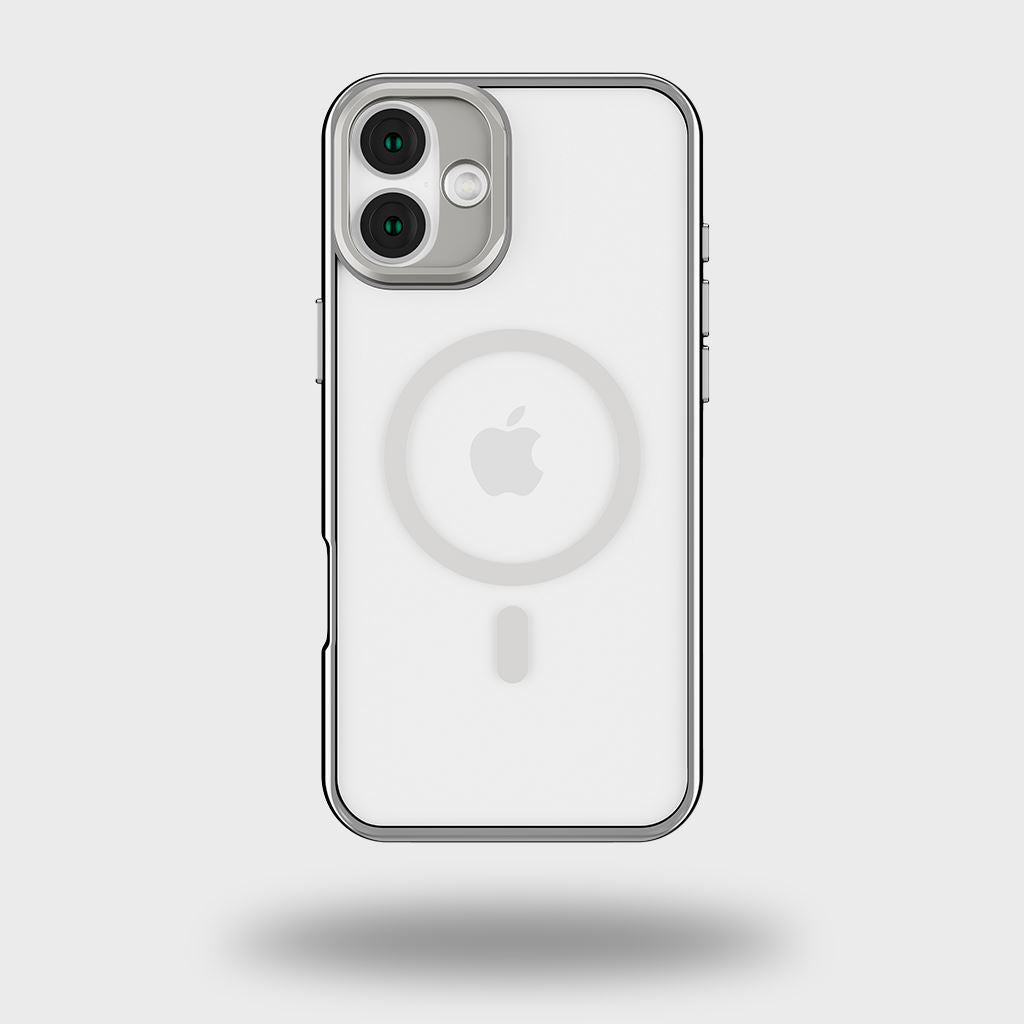 iPhone 16 Anti Yellow Clear Case with Camera Kickstand