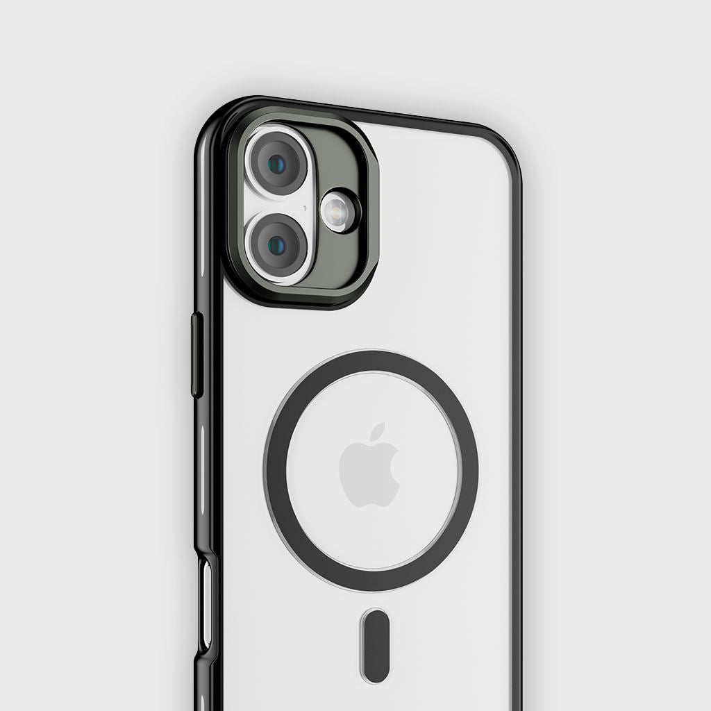 iPhone 16 Anti Yellow Clear Case with Camera Kickstand