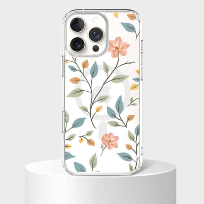 MagSafe iPhone 16 Pro Easter Floral Clear Case