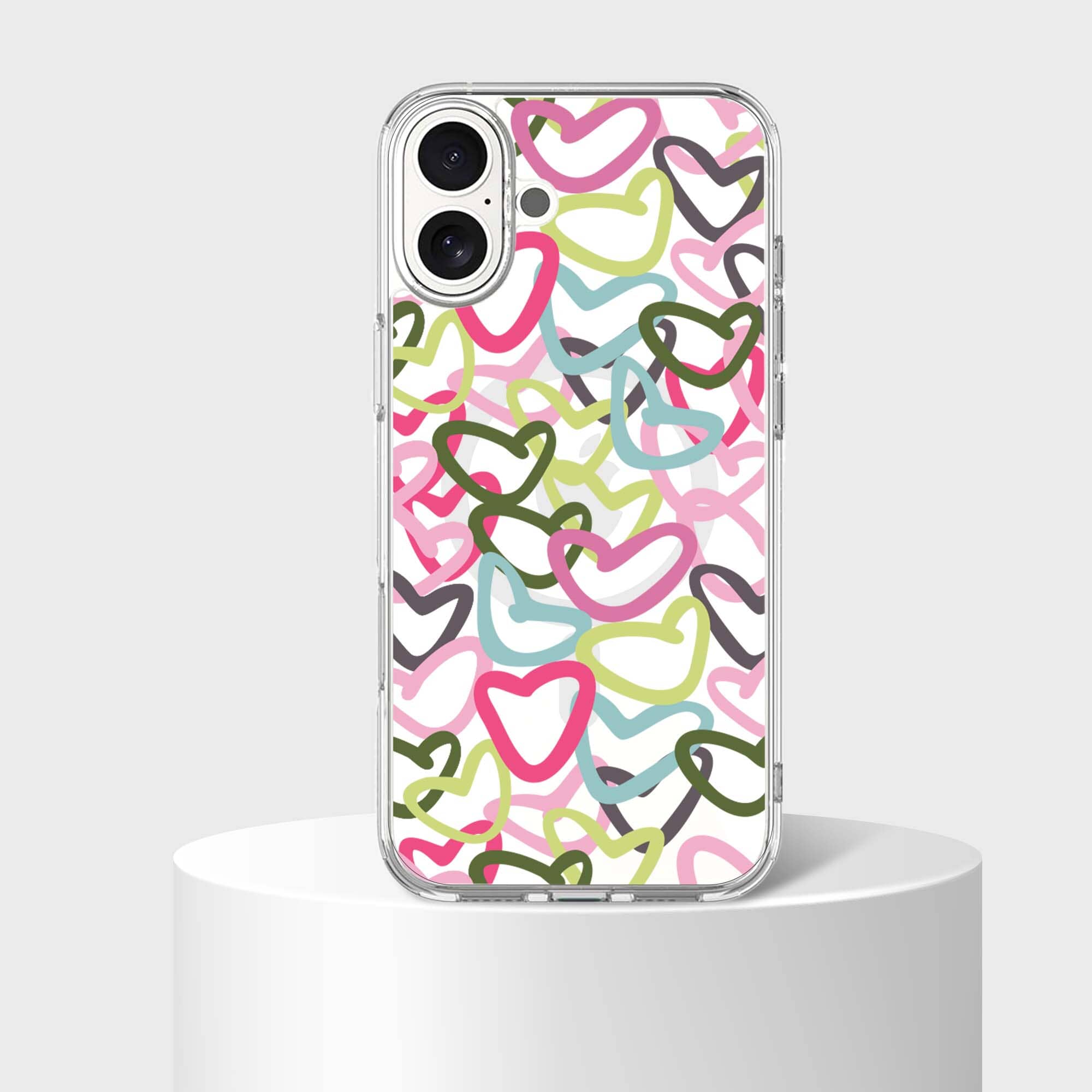 iPhone 16 Clear Case - Graffiti Design