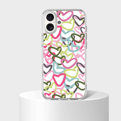 iPhone 16 Clear Case - Graffiti Design