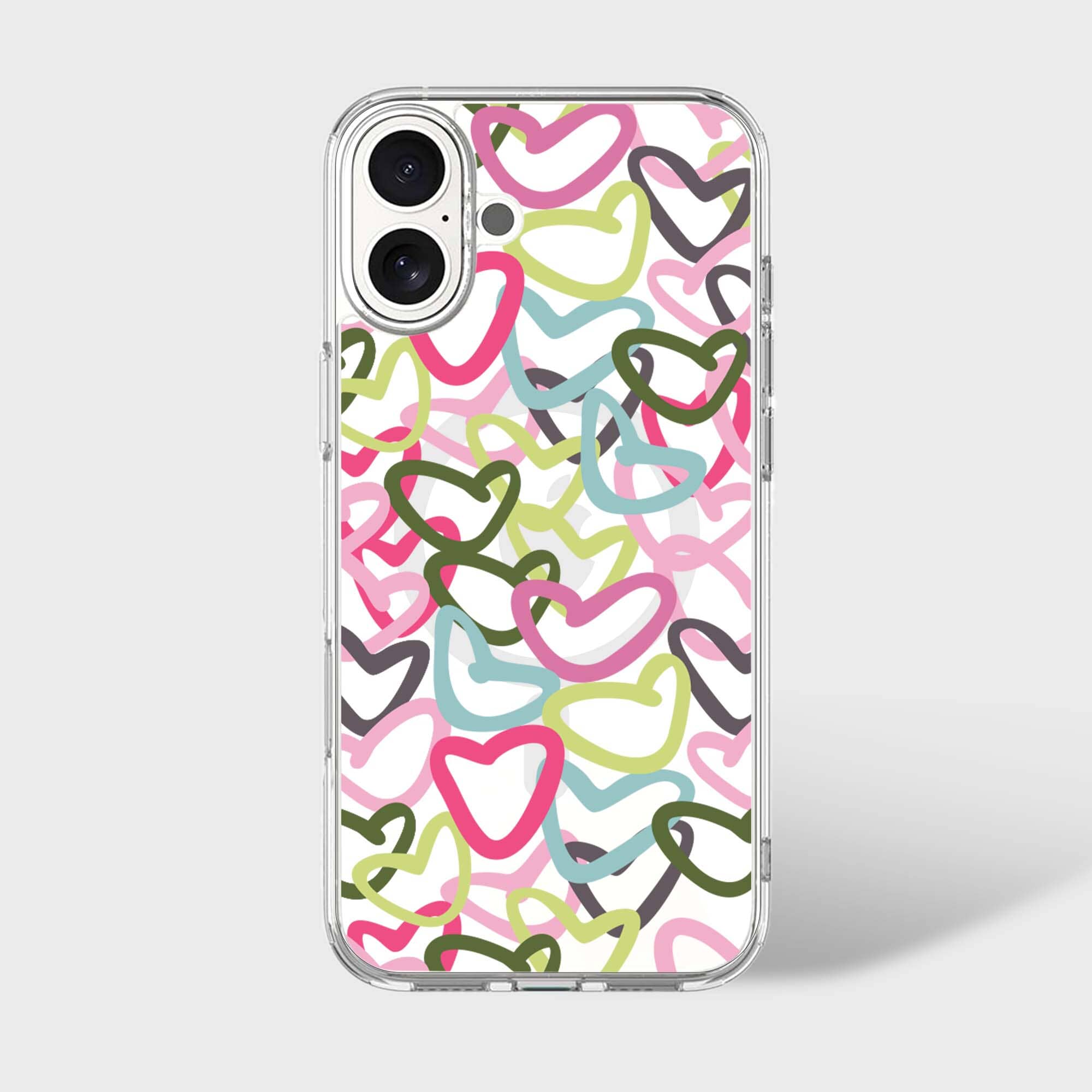 iPhone 16 Clear Case - Graffiti Design