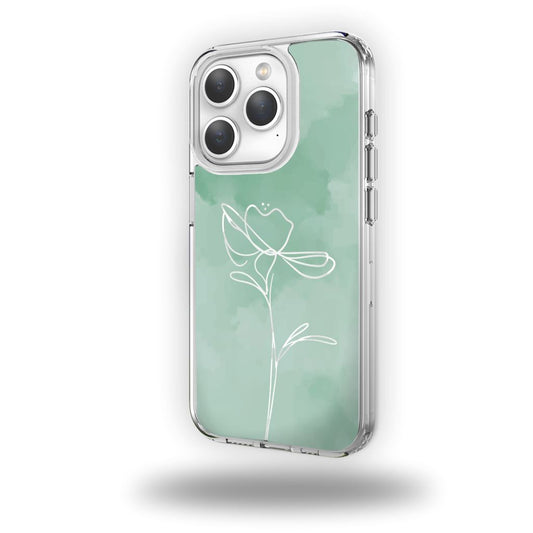 iPhone 15 Pro Case With MagSafe - Green Flower