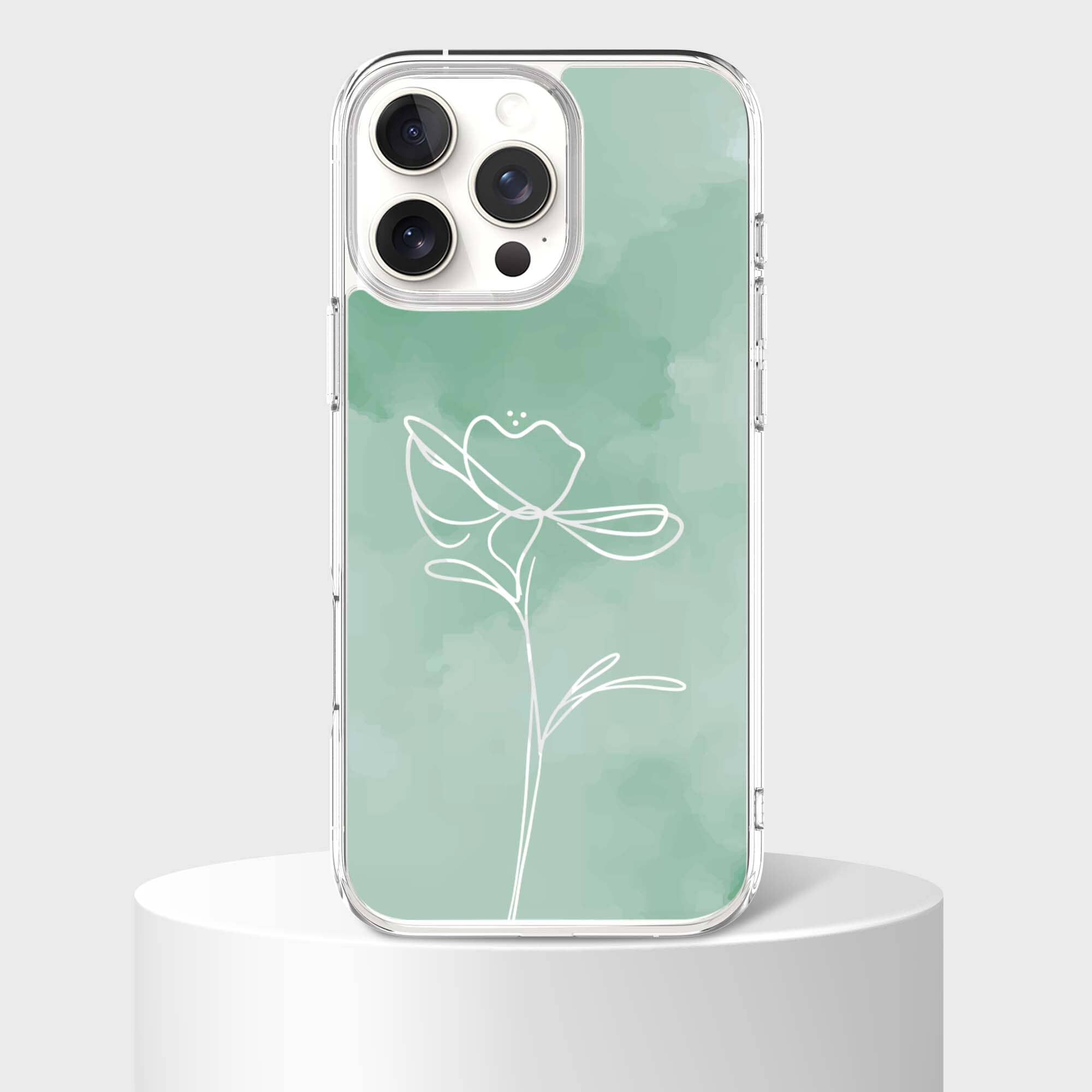iPhone 16 Pro Case With MagSafe - Green Flower
