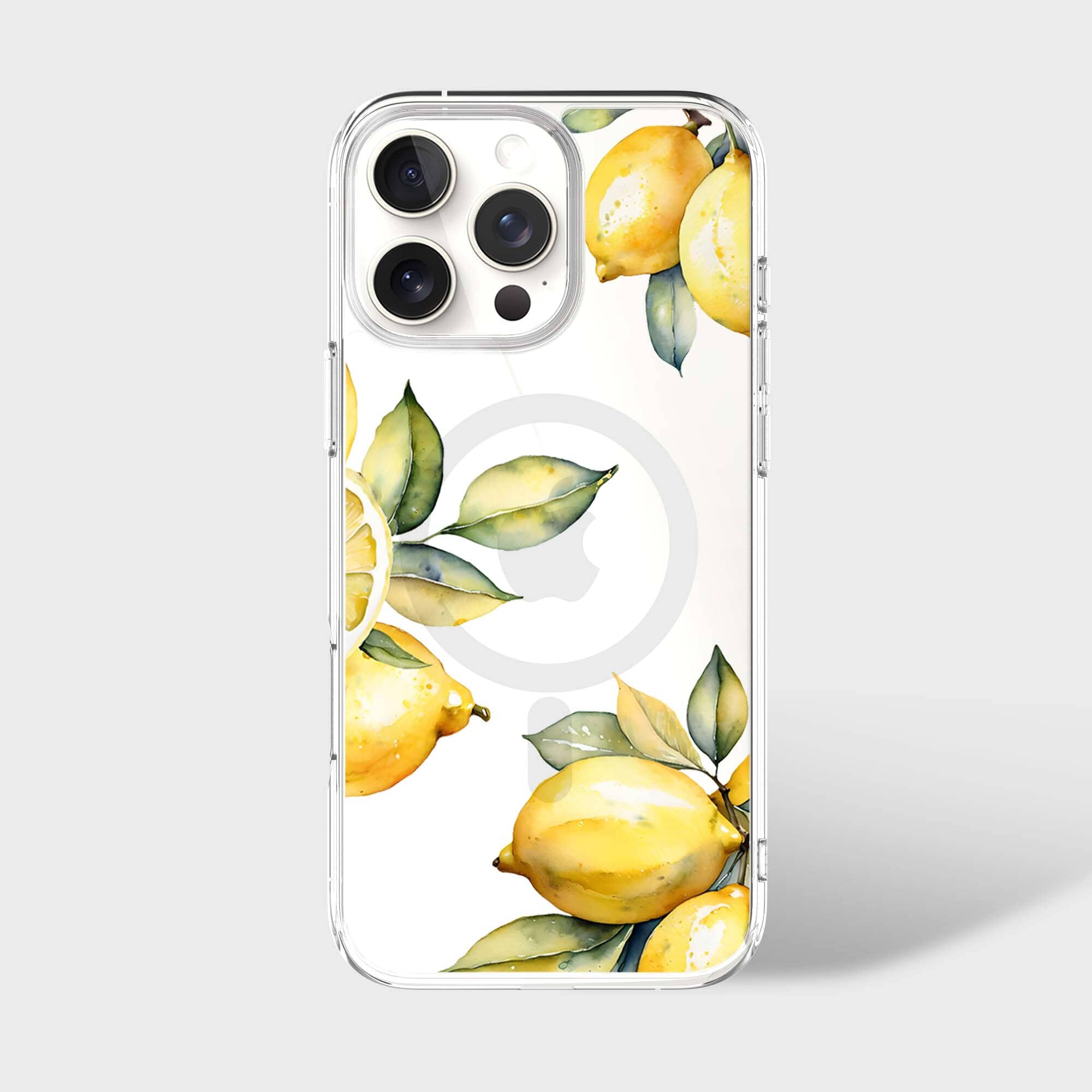 MagSafe iPhone 16 Pro Max Lemons Clear Case