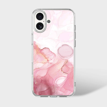 iPhone 16 Case With MagSafe - Pink Marble