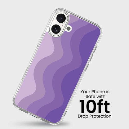 iPhone 16 Case With MagSafe - Purple Wave