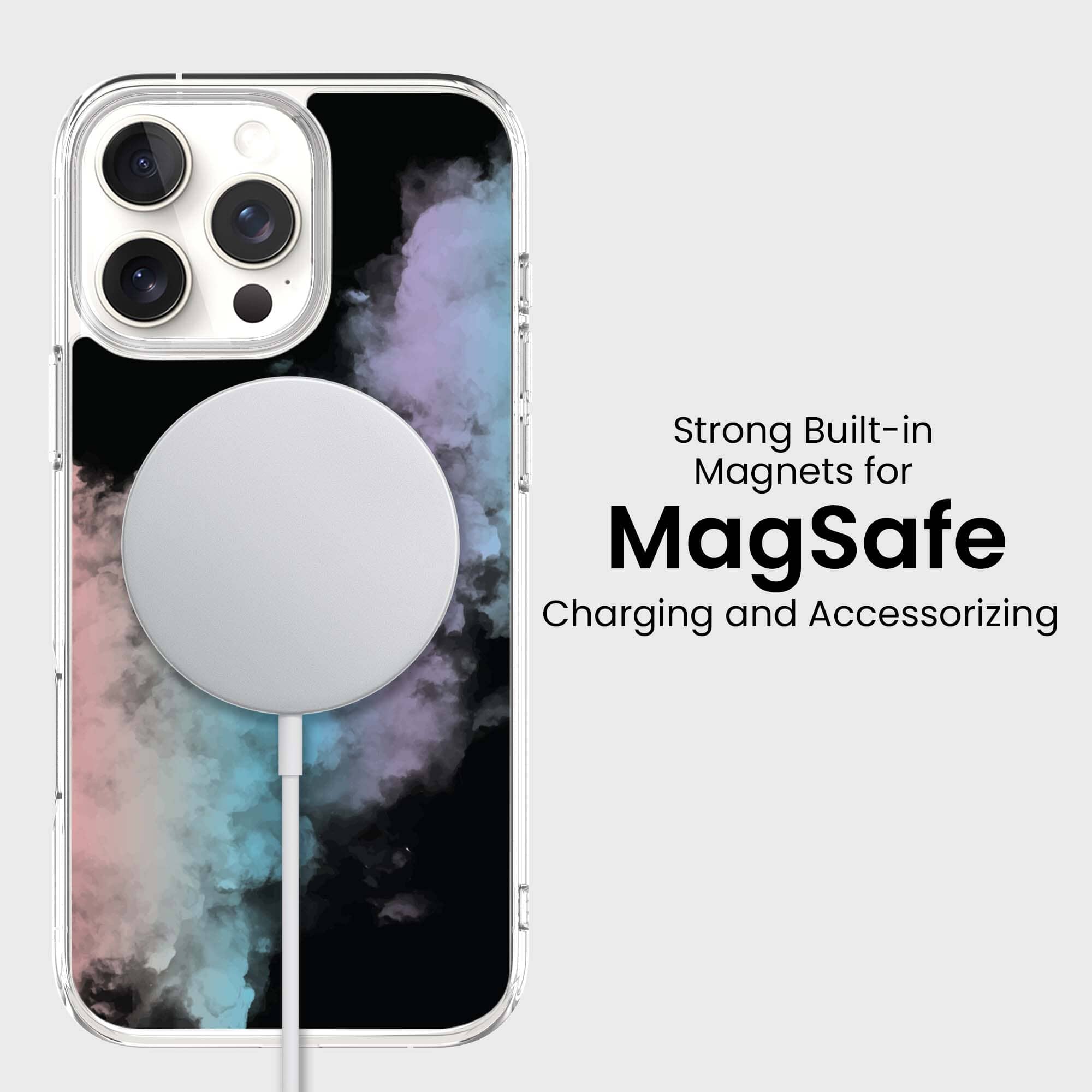 iPhone 16 Pro Case With MagSafe - Rainbow Cloud